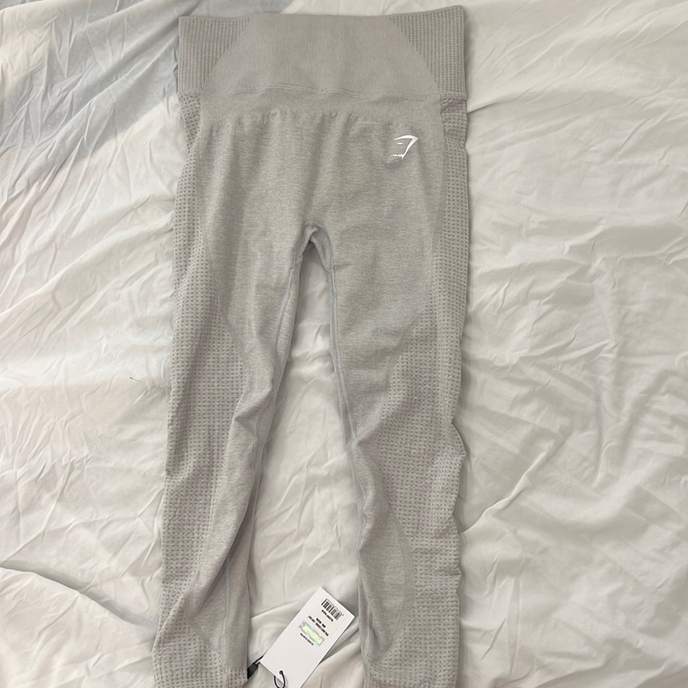 Gymshark vital boost light grey marl leggings